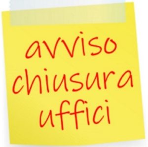 Avviso chiusura uffici